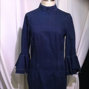 ASOS Denim Dress-Bell Sleeves- Sz 6
